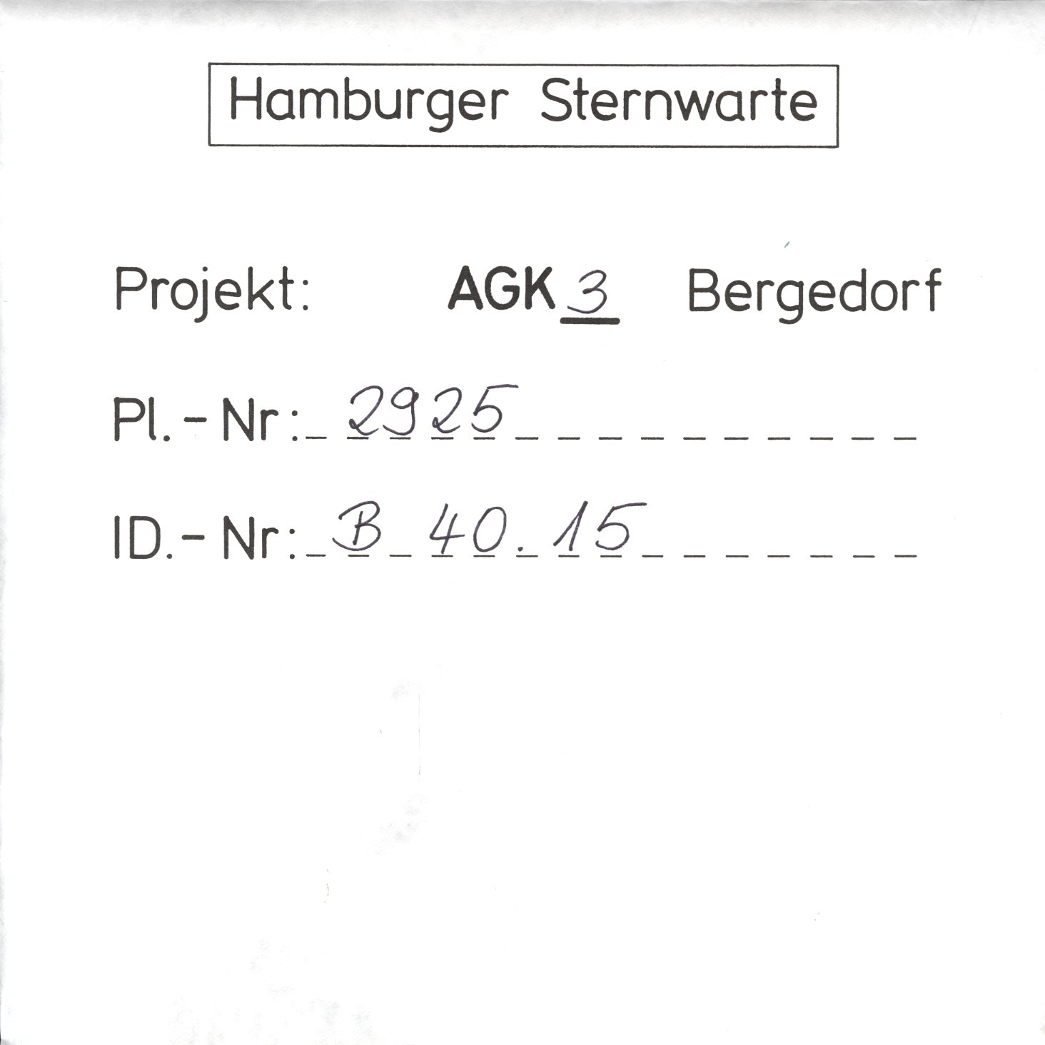 Plattenhuelle AG02925