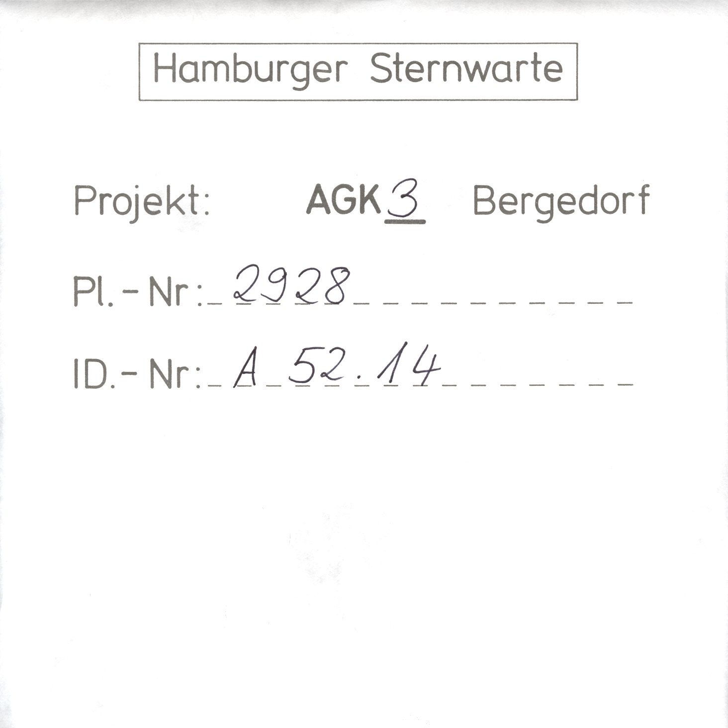 Plattenhuelle AG02928