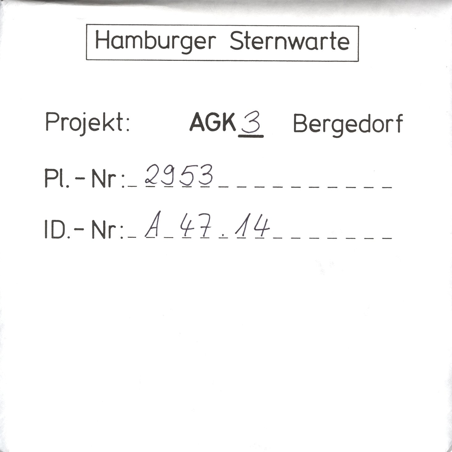 Plattenhuelle AG02953
