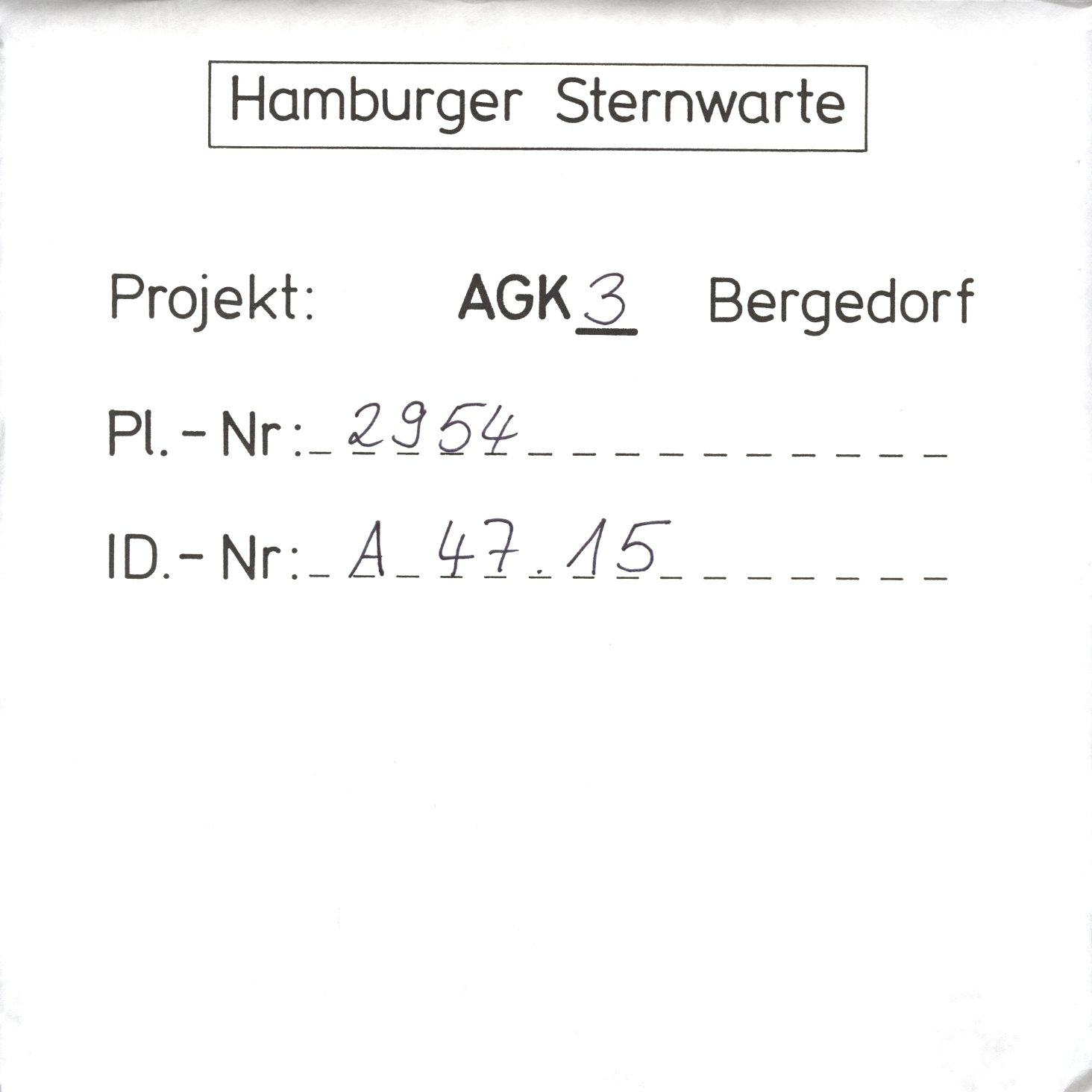 Plattenhuelle AG02954