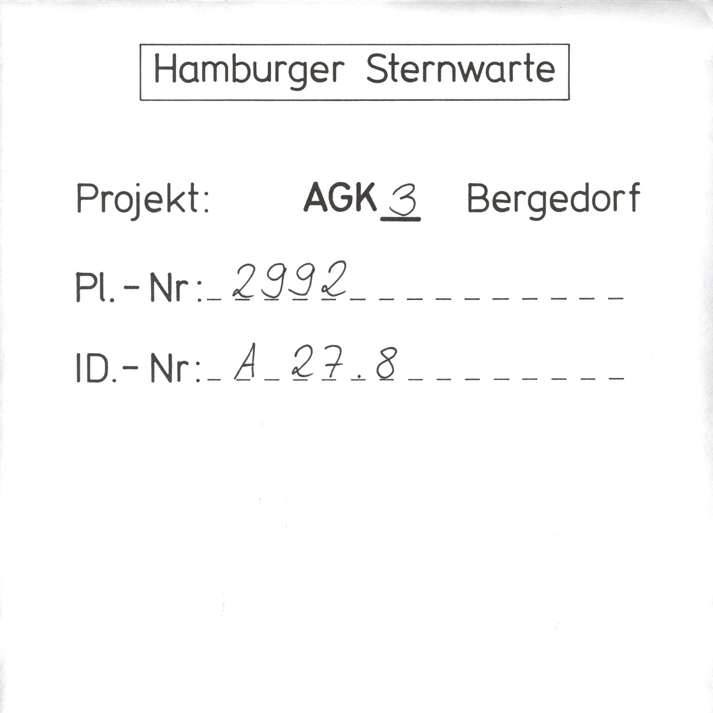 Plattenhuelle AG02992