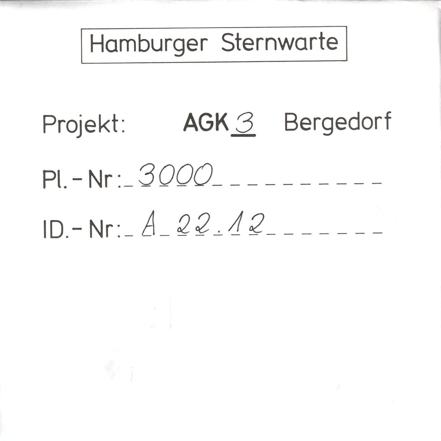 Plattenhuelle AG03000