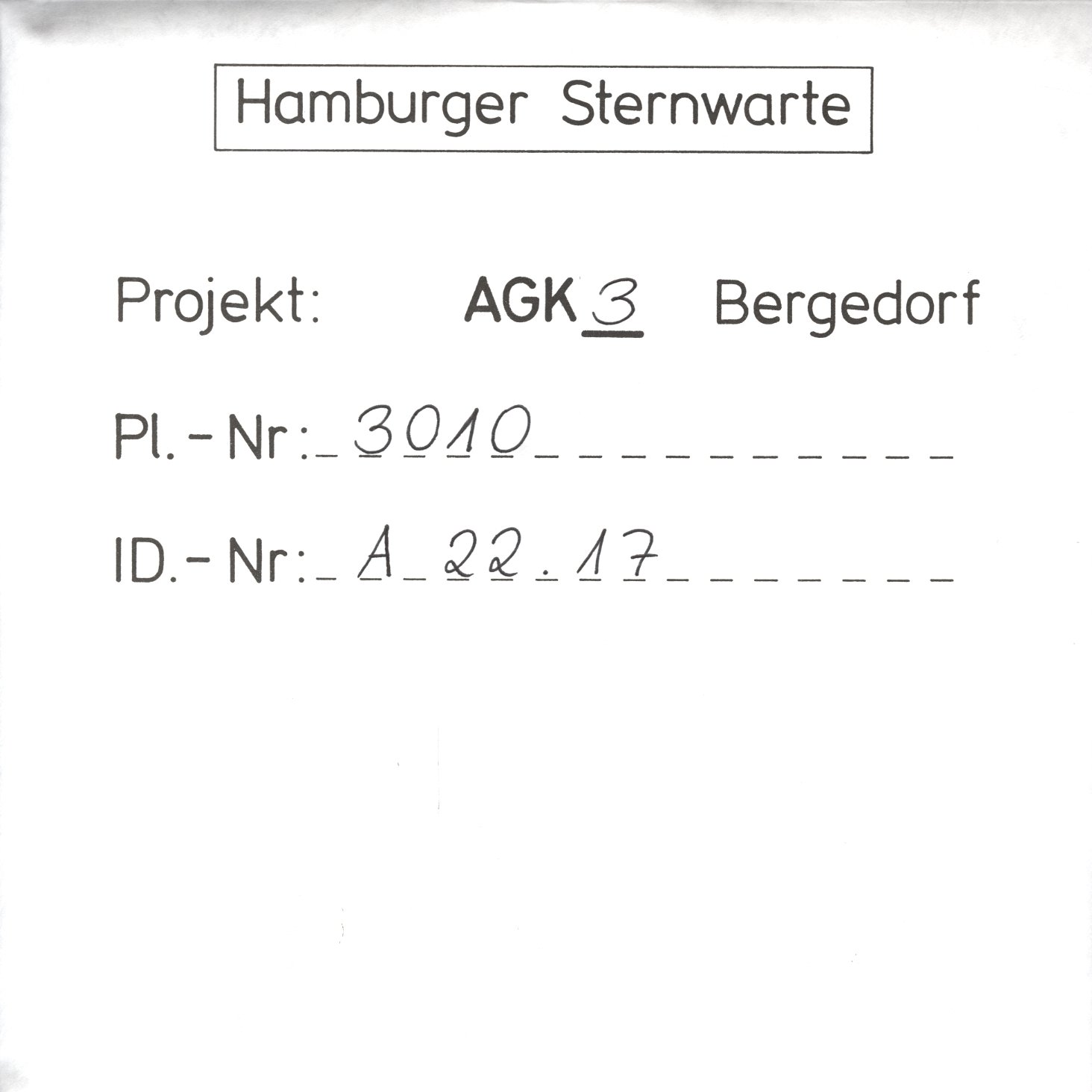 Plattenhuelle AG03010
