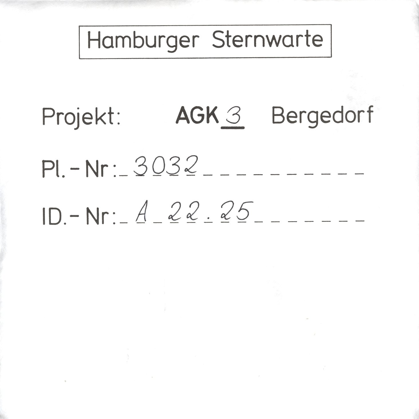 Plattenhuelle AG03032