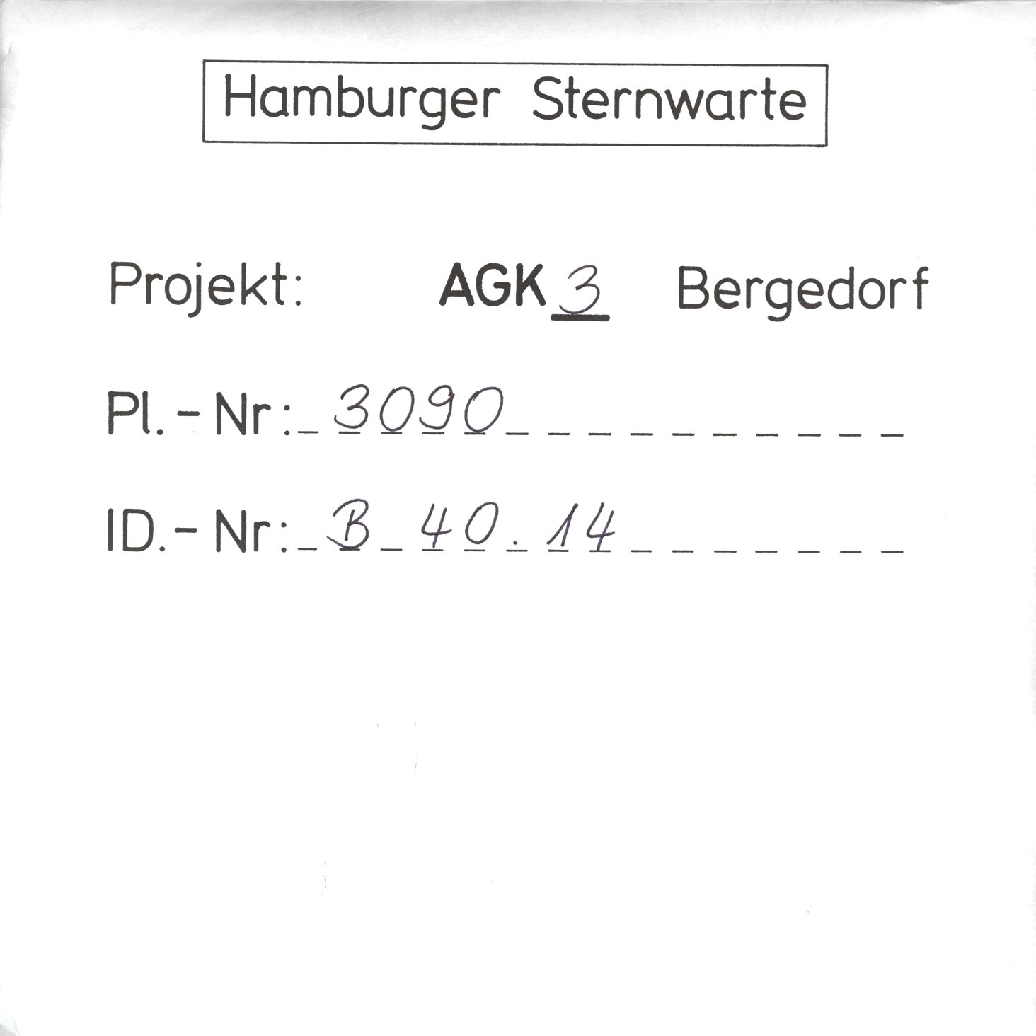 Plattenhuelle AG03090