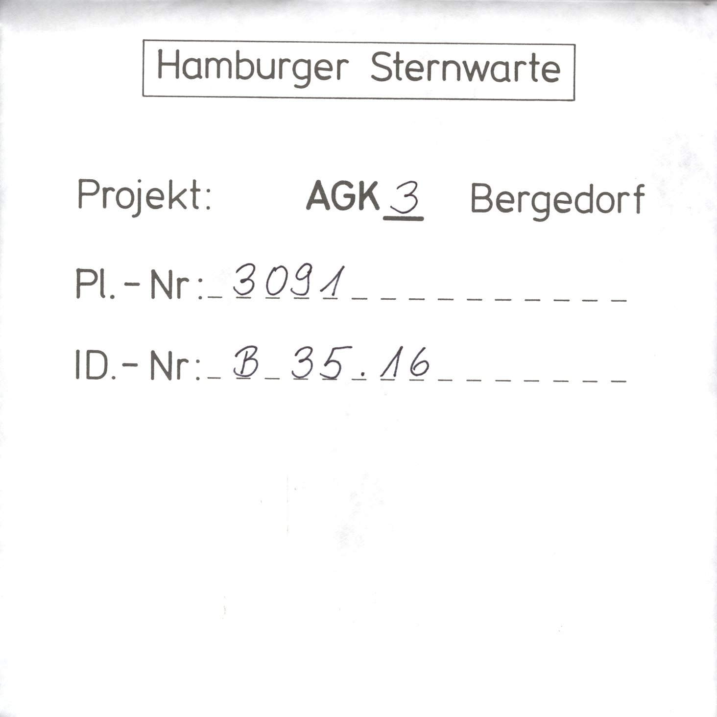 Plattenhuelle AG03091