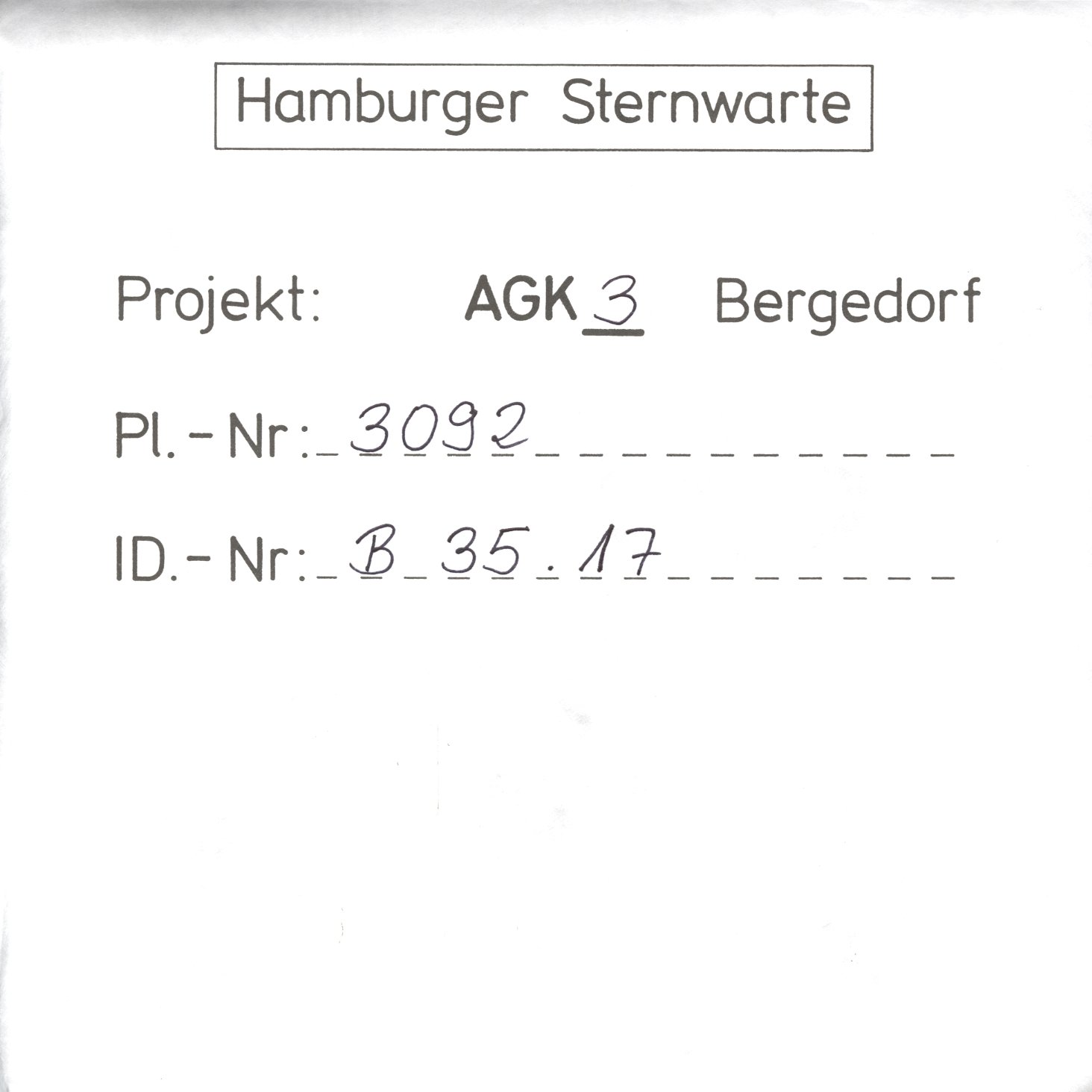 Plattenhuelle AG03092