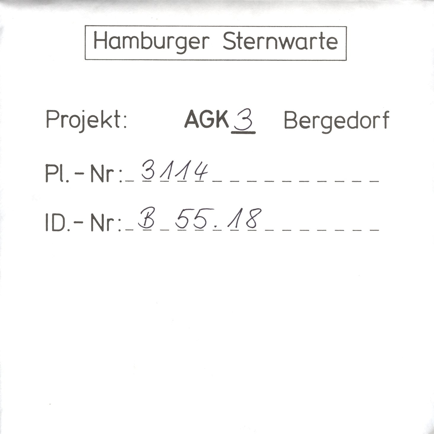Plattenhuelle AG03114