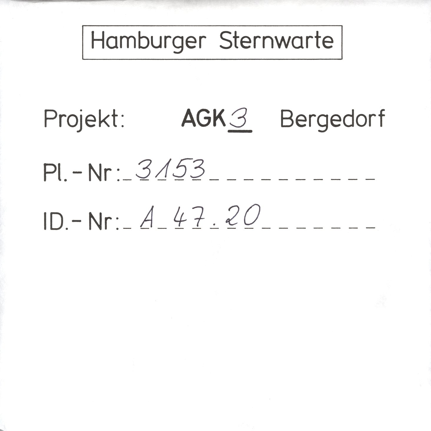 Plattenhuelle AG03153