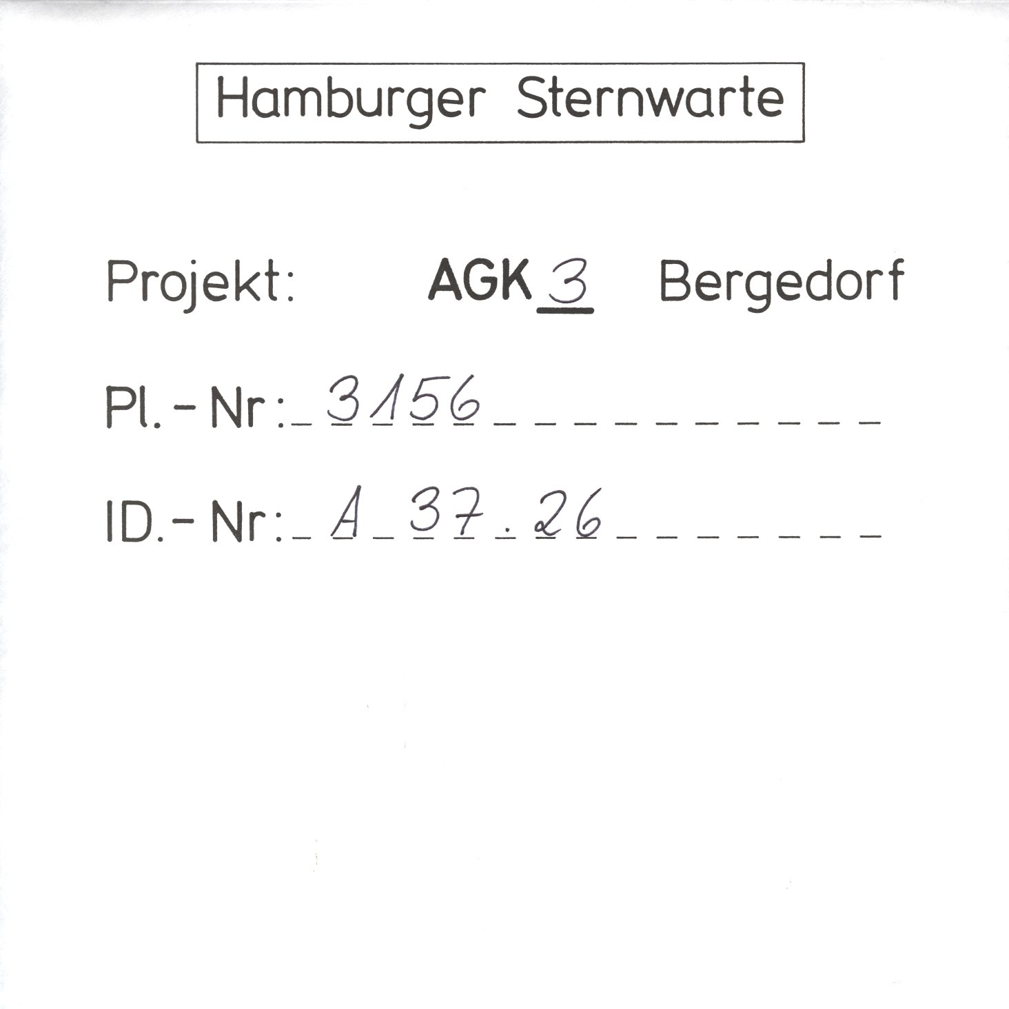 Plattenhuelle AG03156