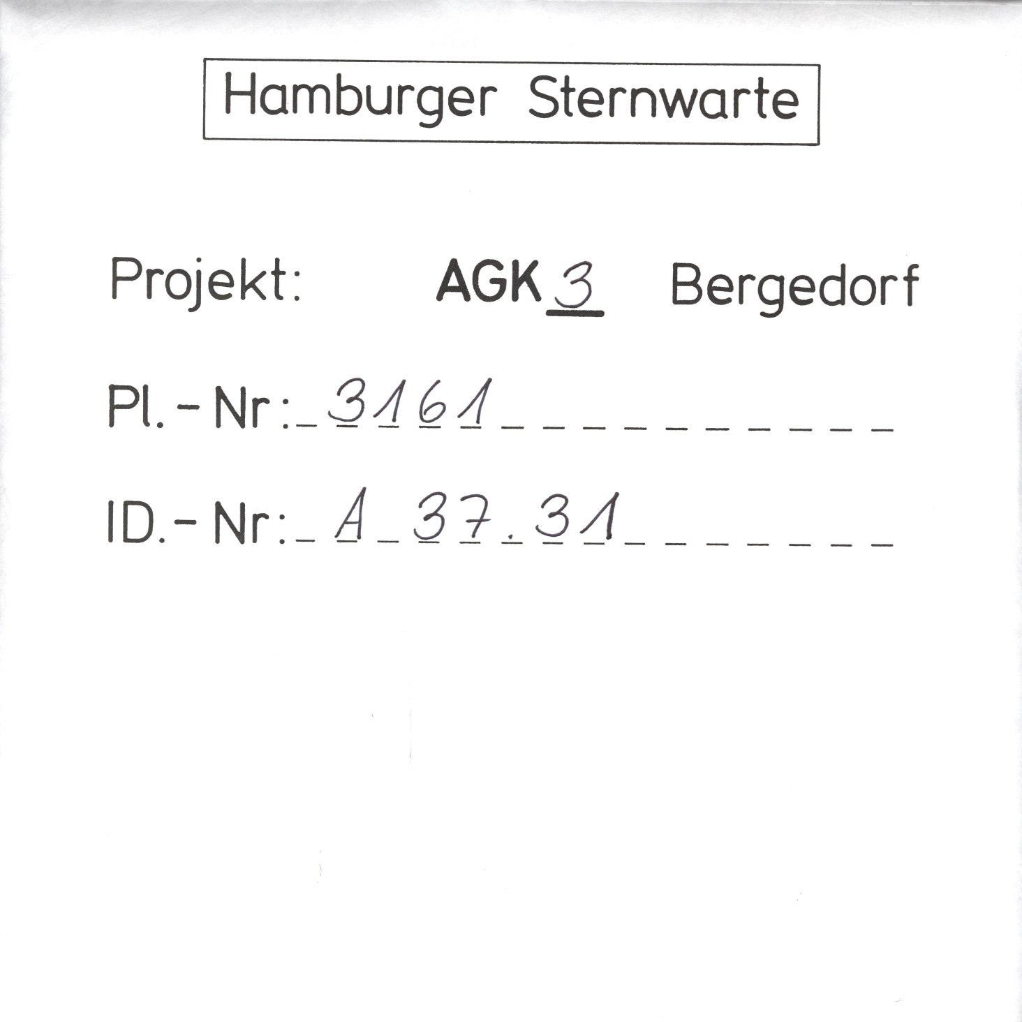 Plattenhuelle AG03161