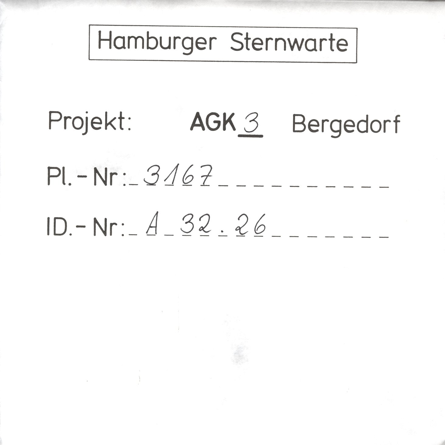 Plattenhuelle AG03167