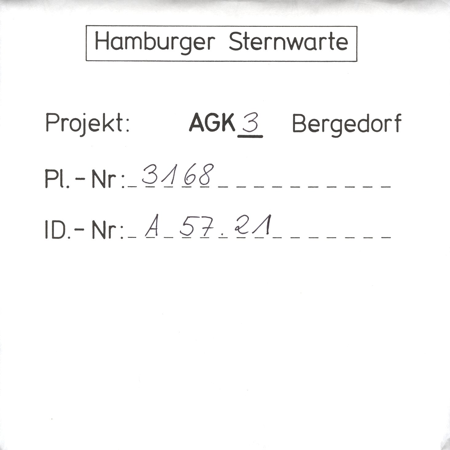 Plattenhuelle AG03168