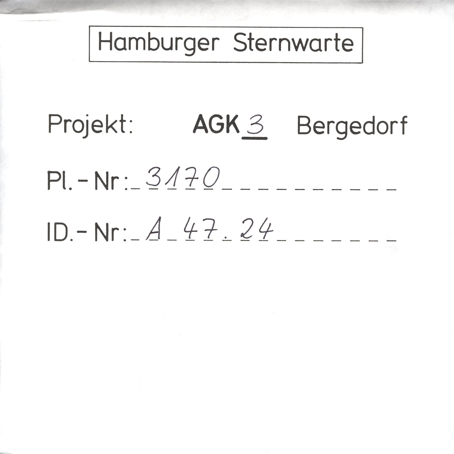 Plattenhuelle AG03170