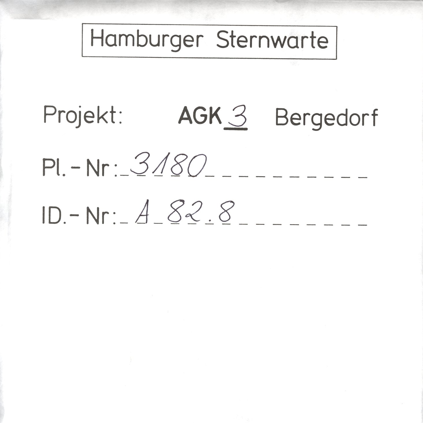 Plattenhuelle AG03180