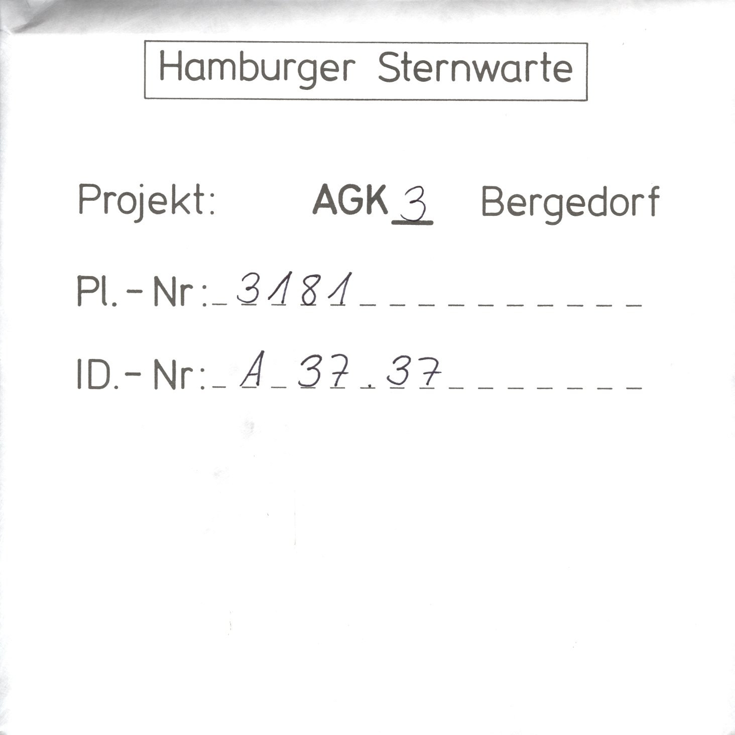 Plattenhuelle AG03181