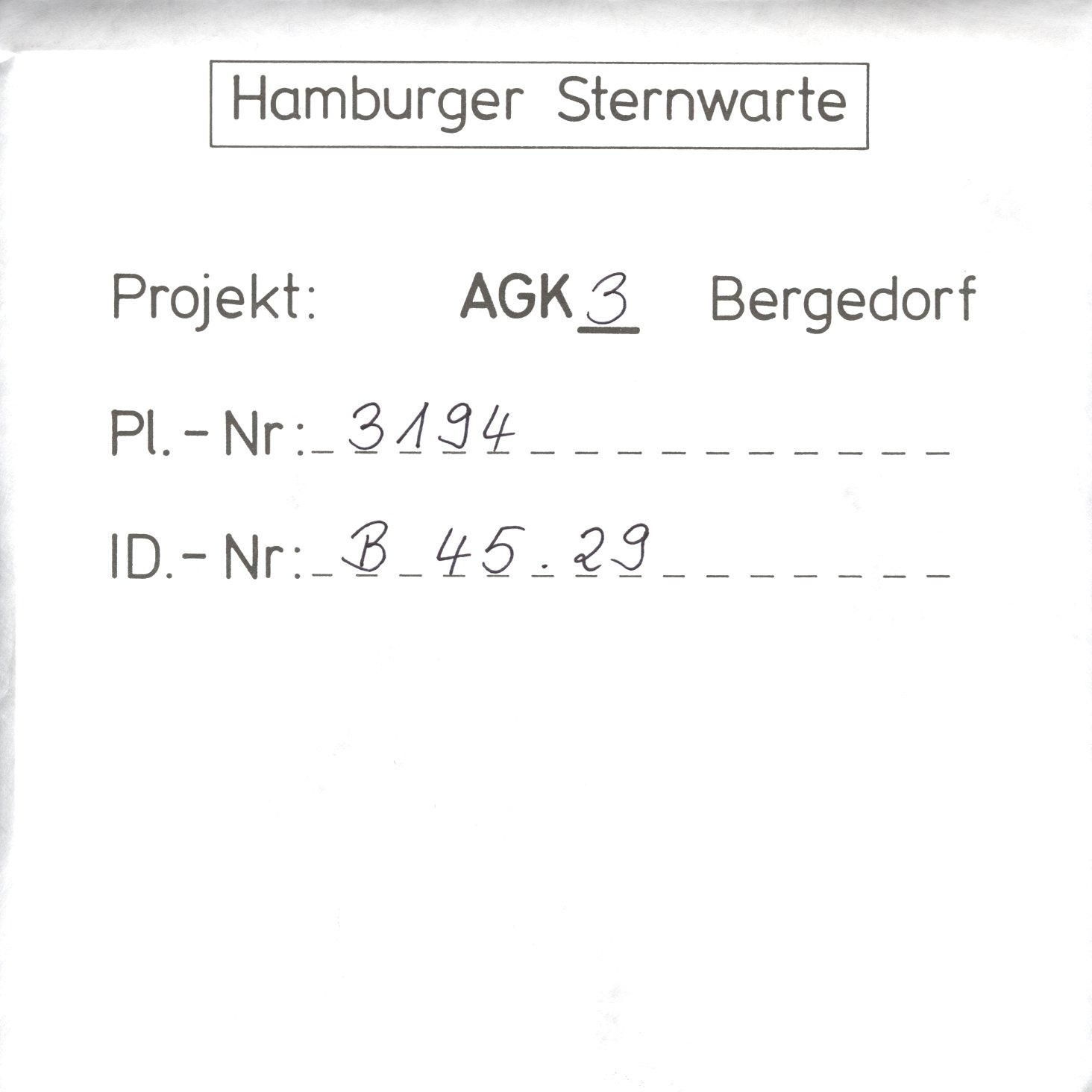 Plattenhuelle AG03194