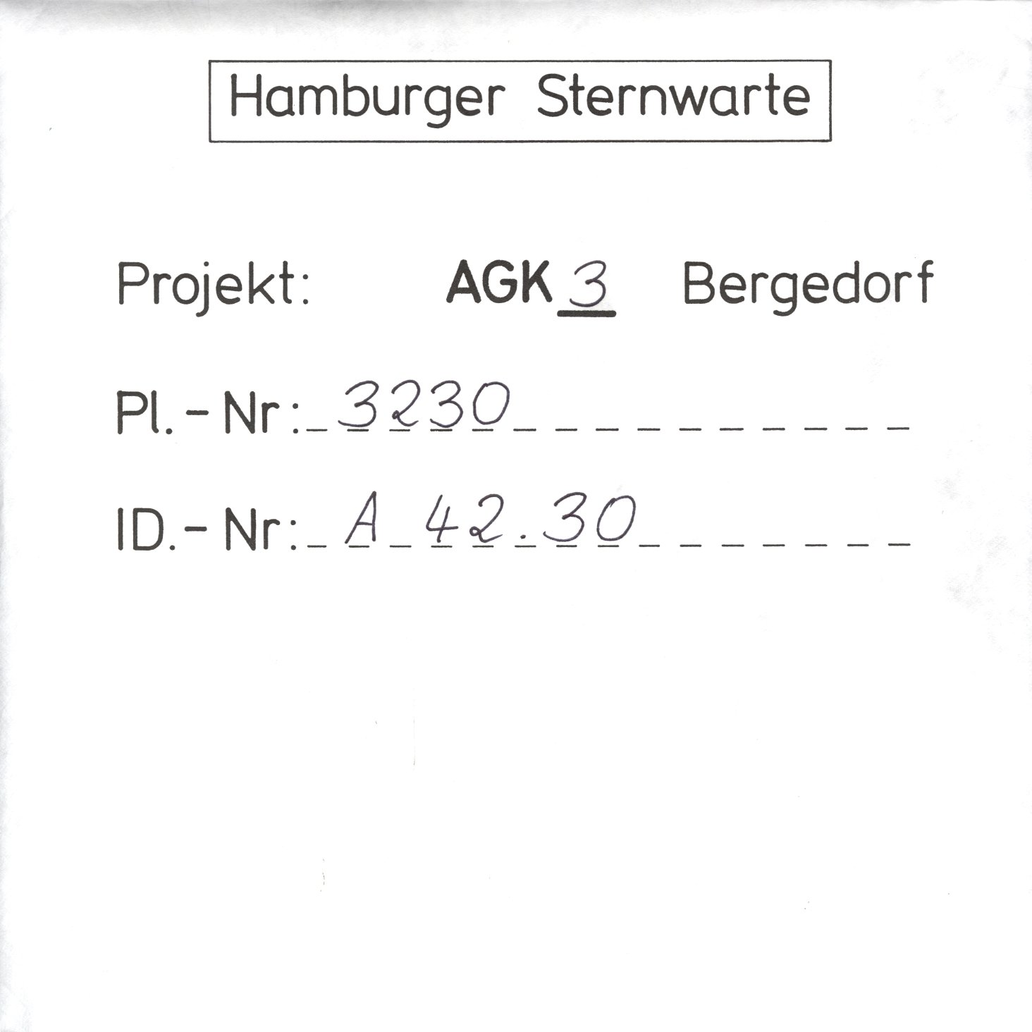 Plattenhuelle AG03230