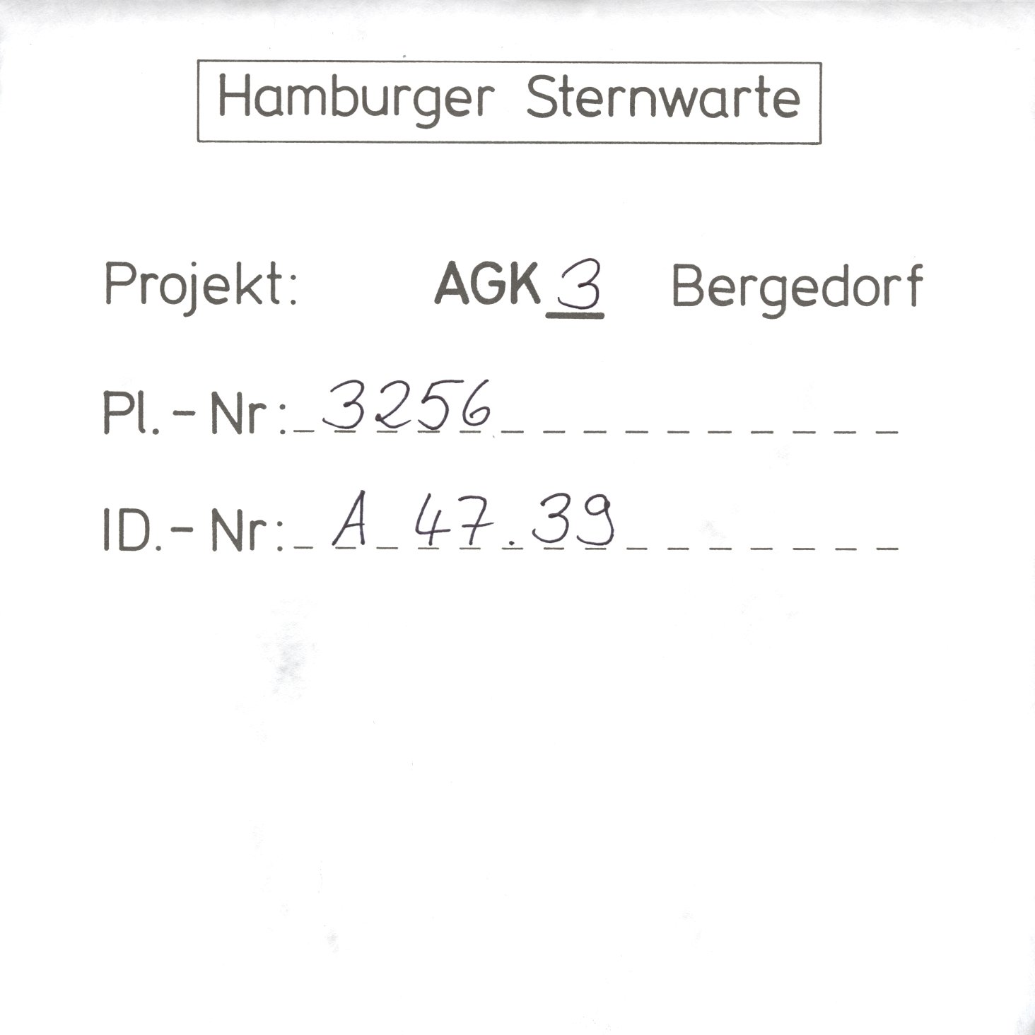 Plattenhuelle AG03256