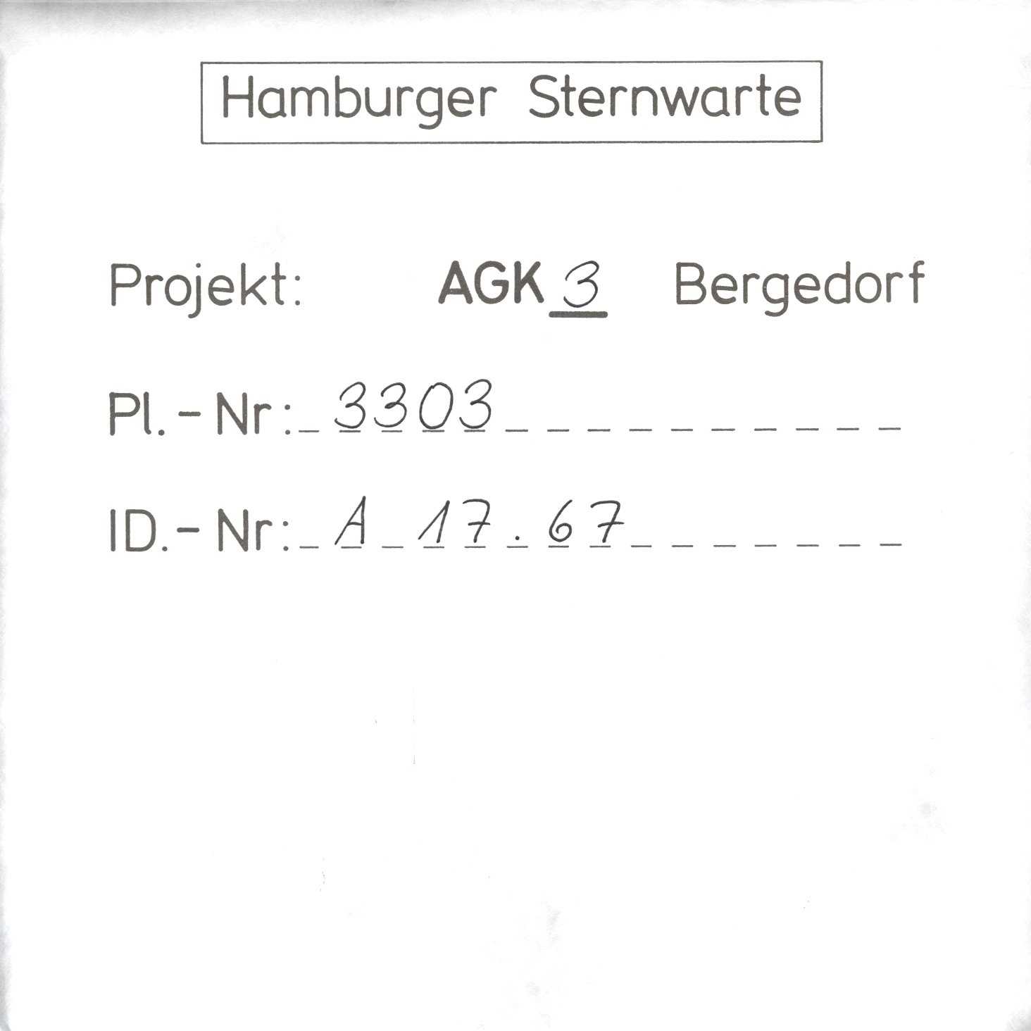 Plattenhuelle AG03303