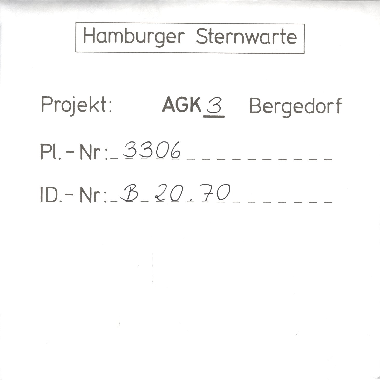 Plattenhuelle AG03306