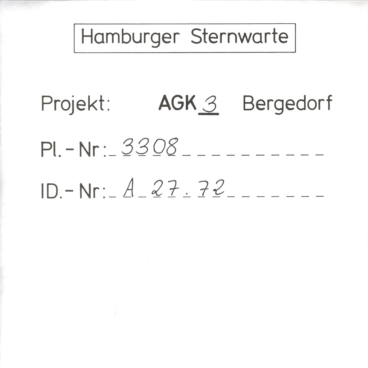 Plattenhuelle AG03308