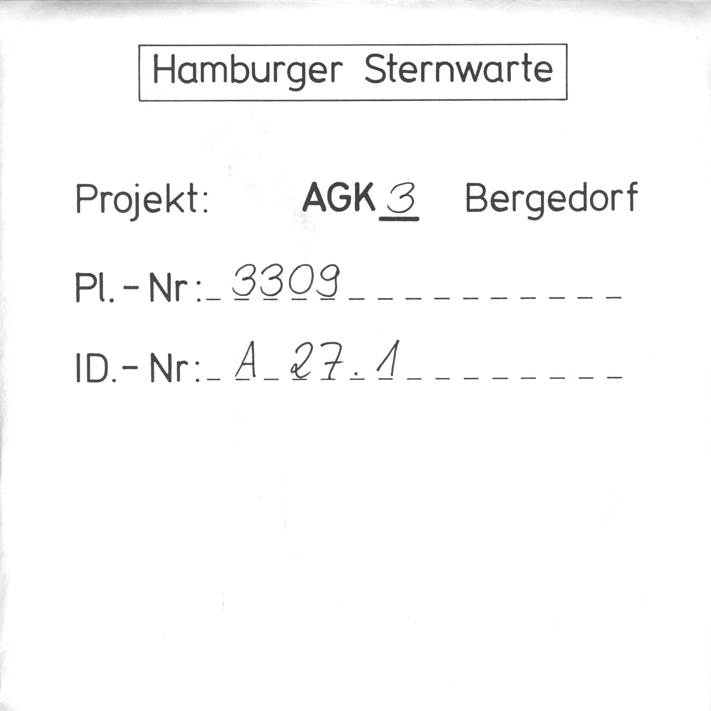 Plattenhuelle AG03309
