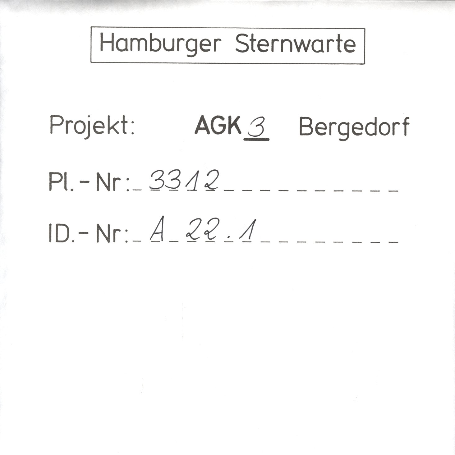 Plattenhuelle AG03312