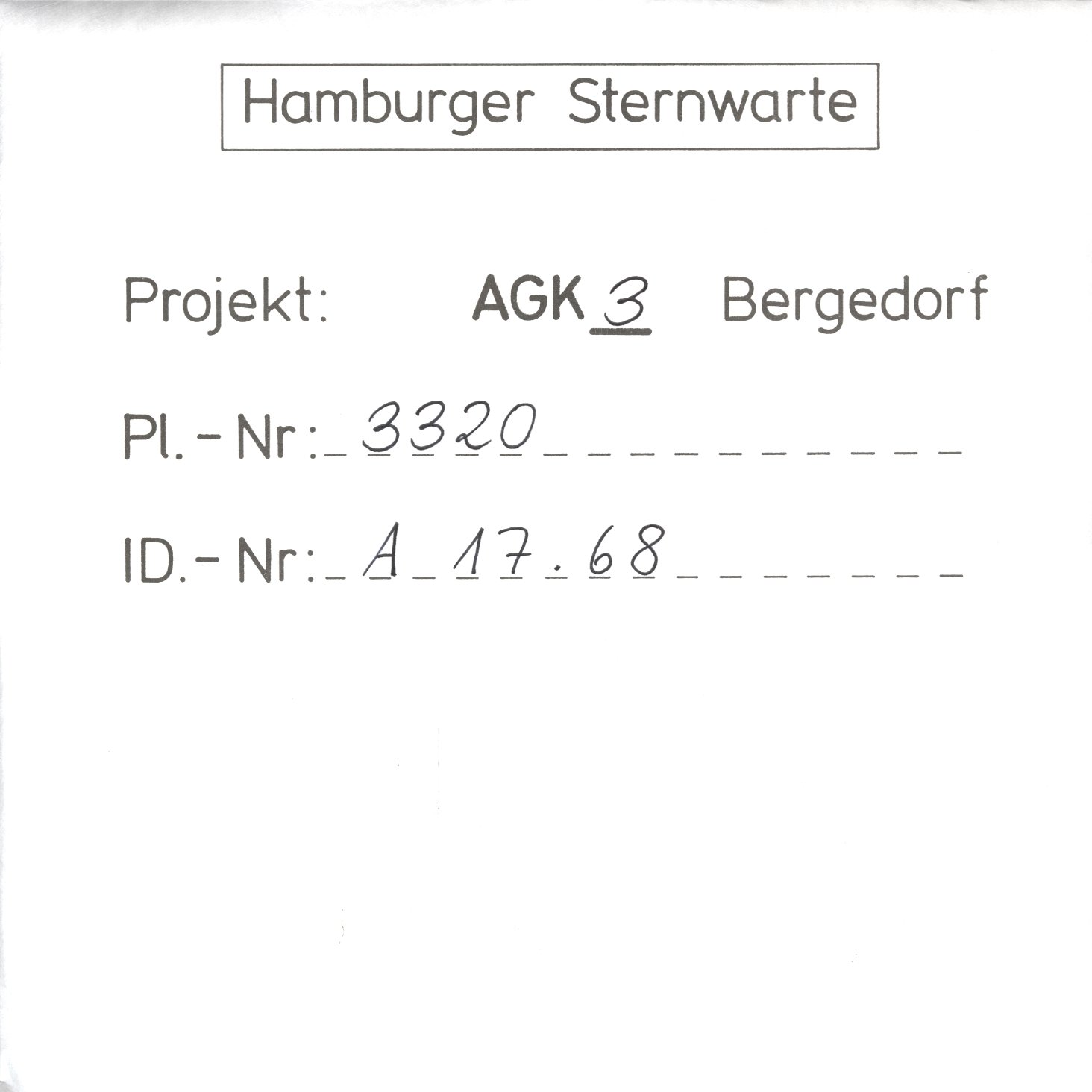 Plattenhuelle AG03320