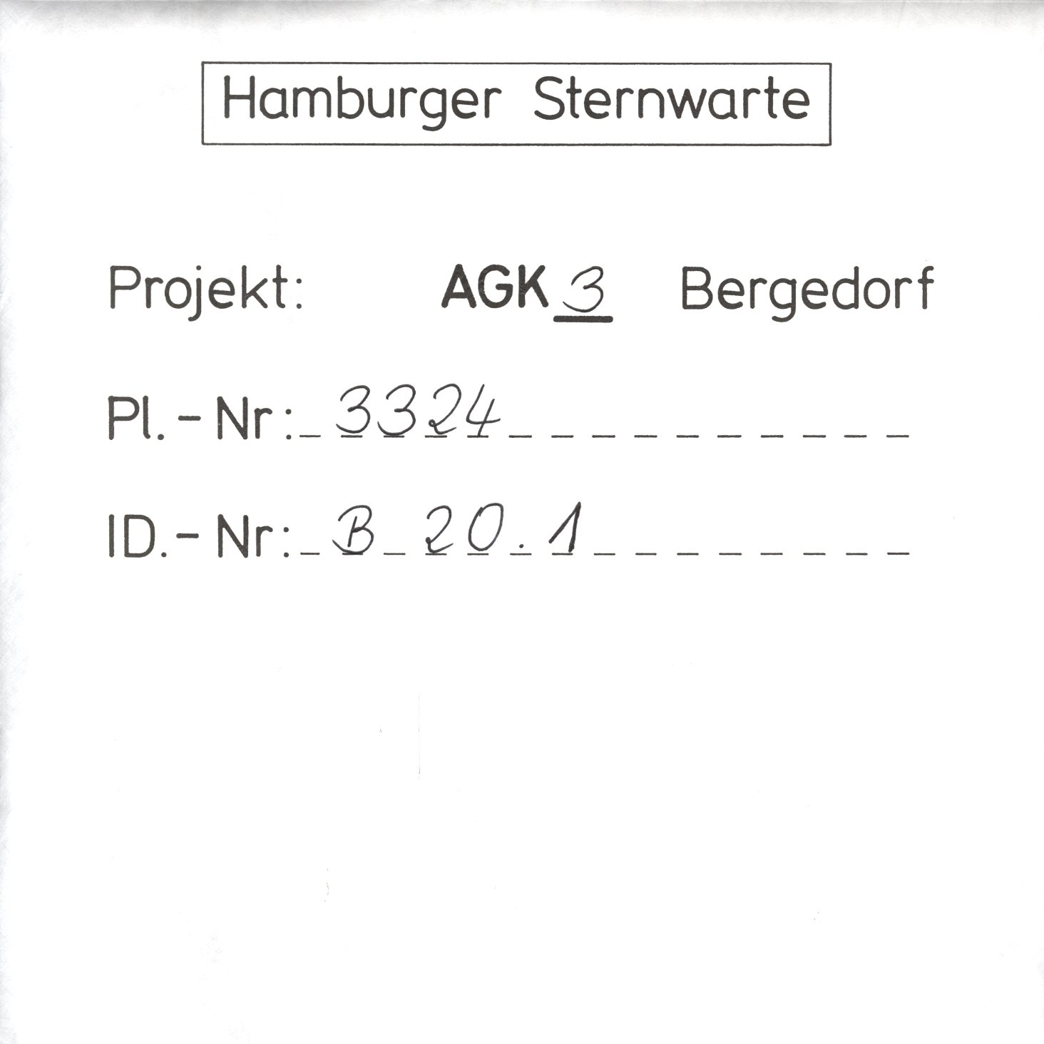 Plattenhuelle AG03324