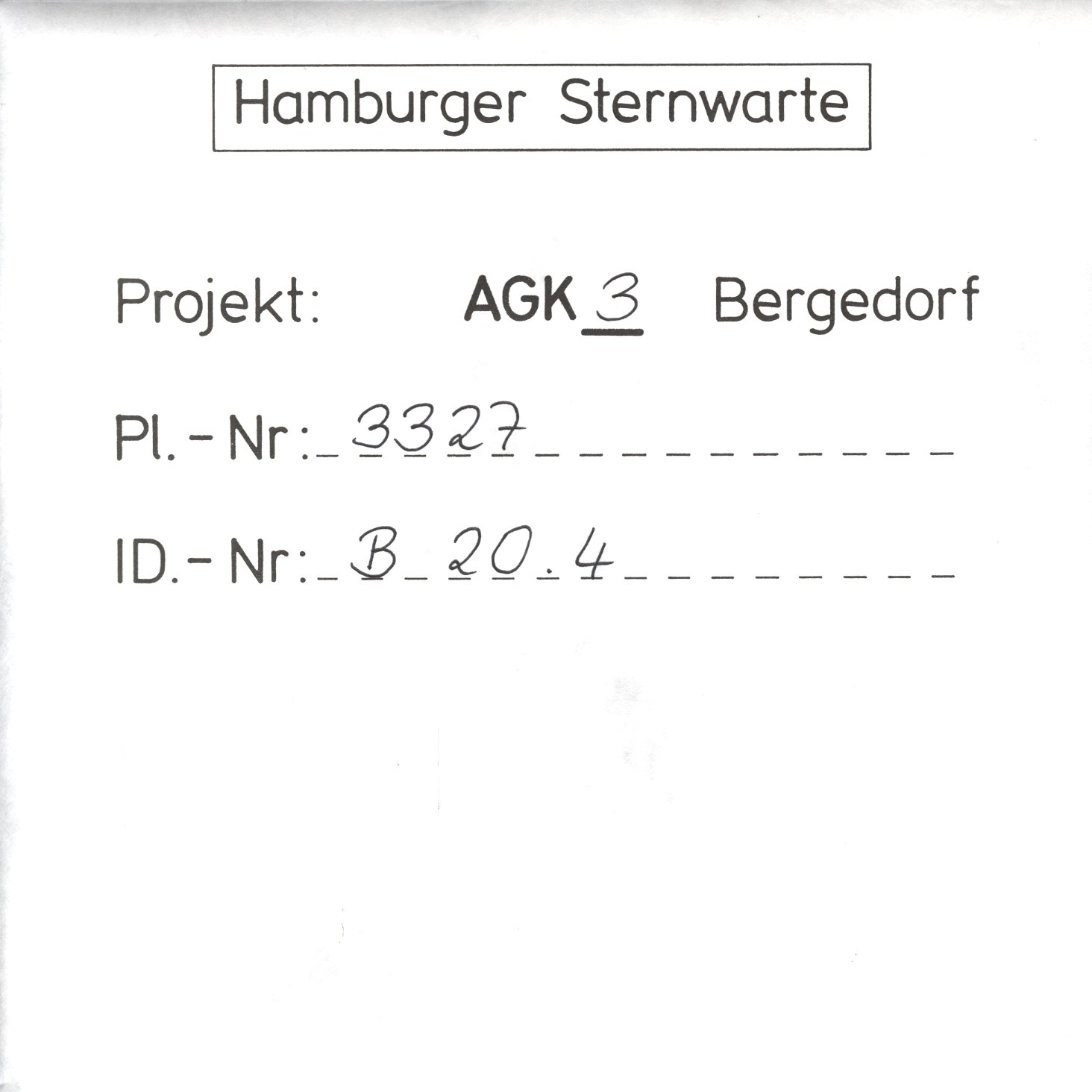 Plattenhuelle AG03327