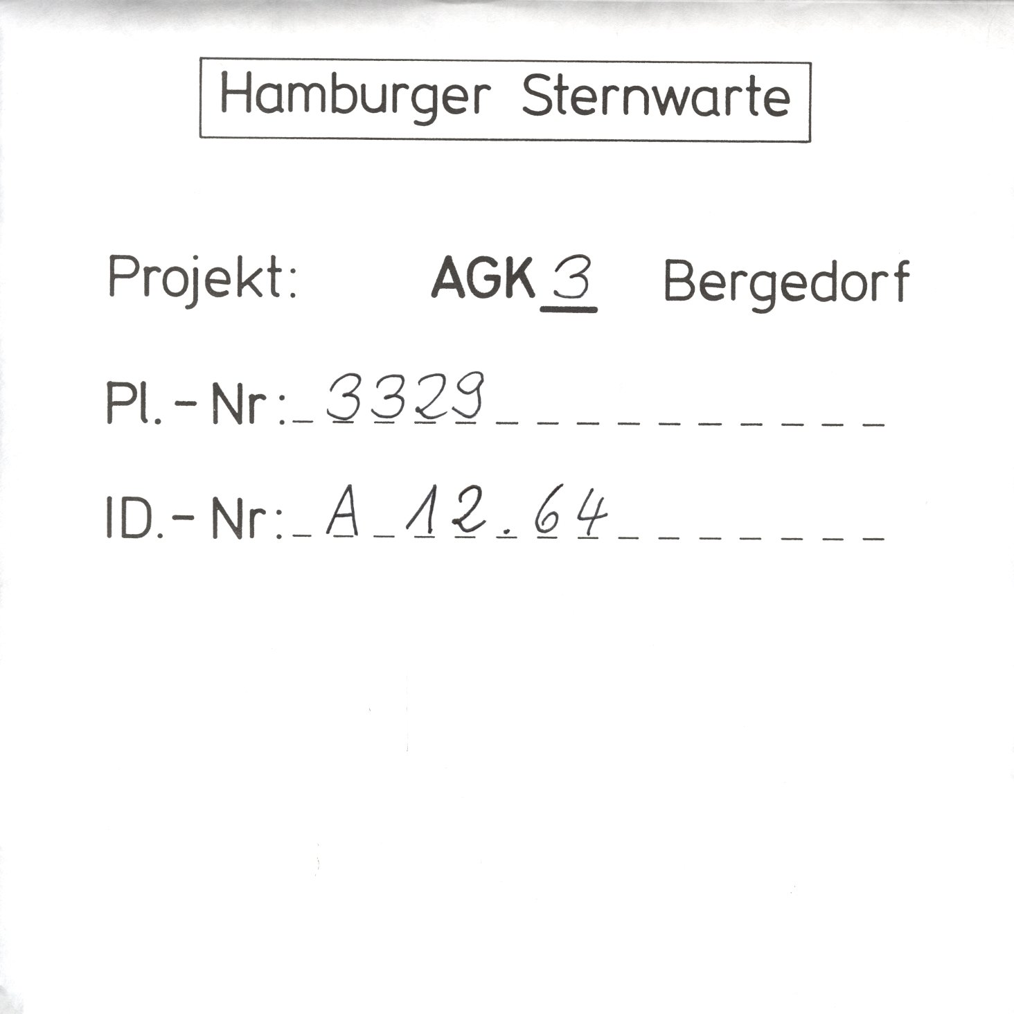 Plattenhuelle AG03329