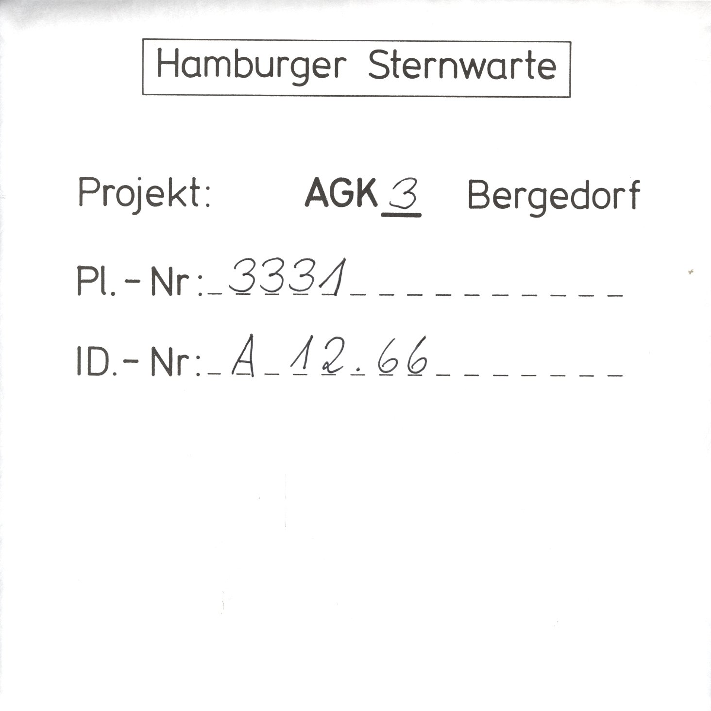 Plattenhuelle AG03331