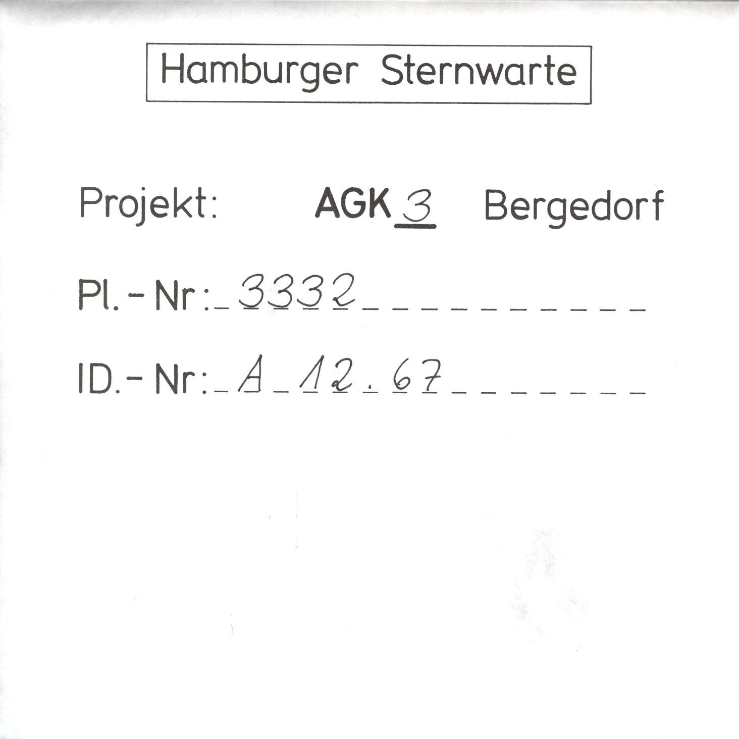 Plattenhuelle AG03332