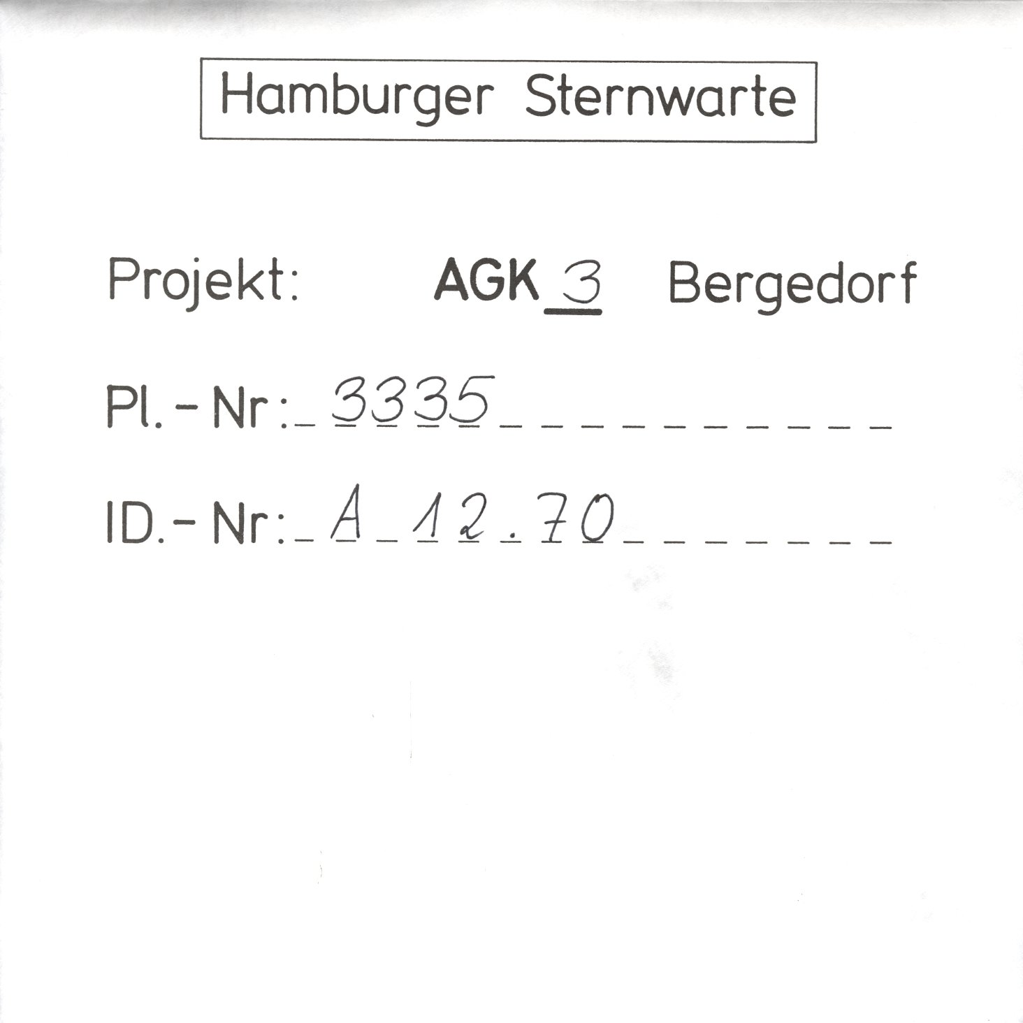 Plattenhuelle AG03335