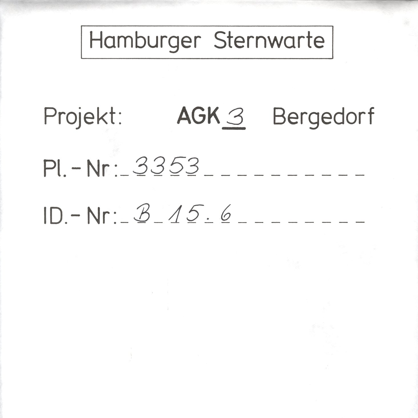 Plattenhuelle AG03353