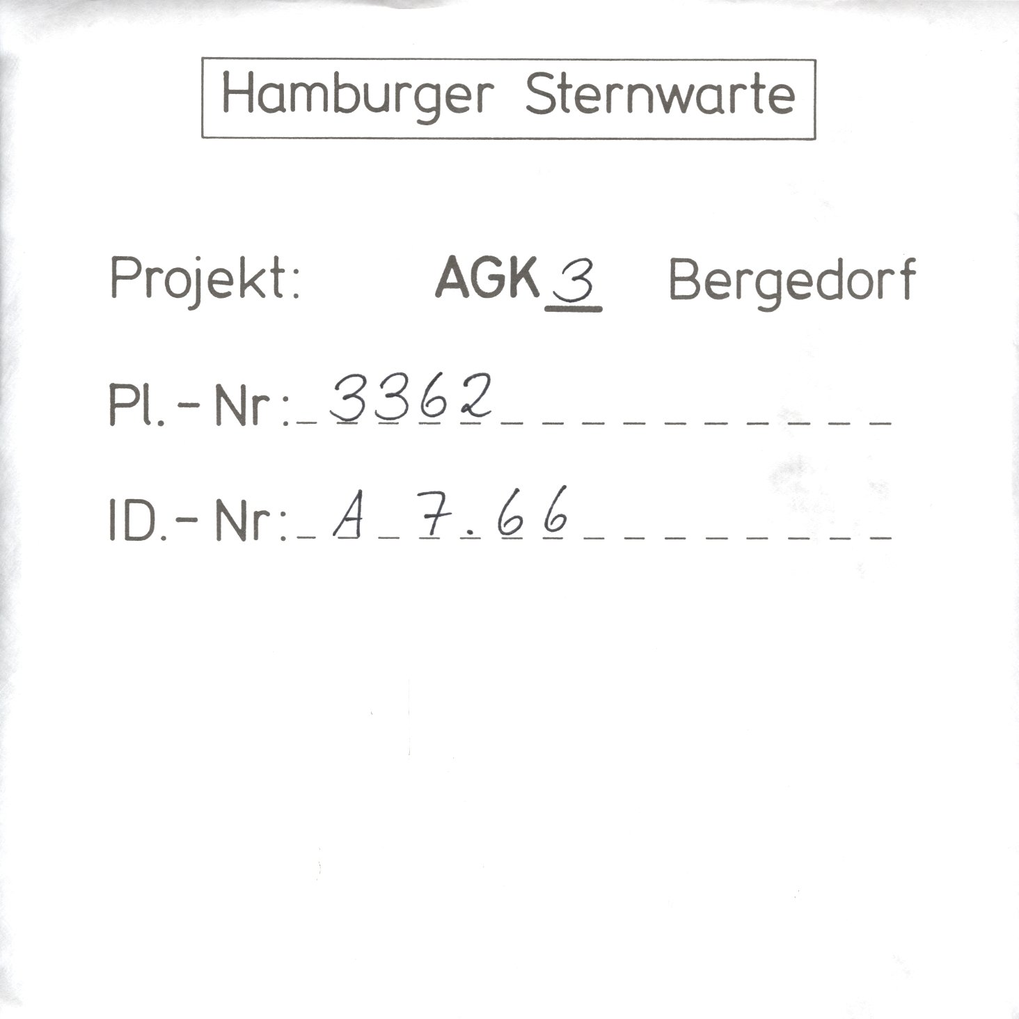 Plattenhuelle AG03362