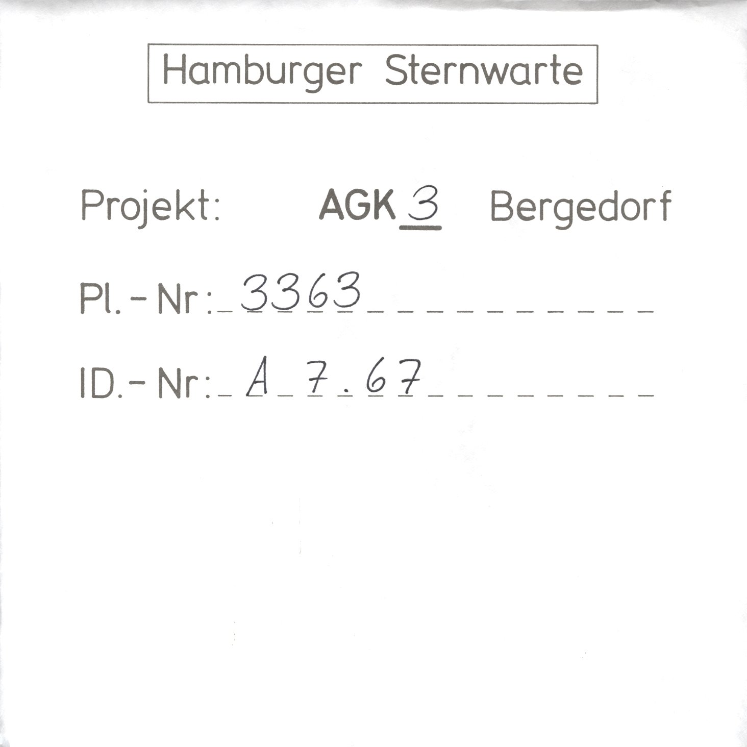 Plattenhuelle AG03363
