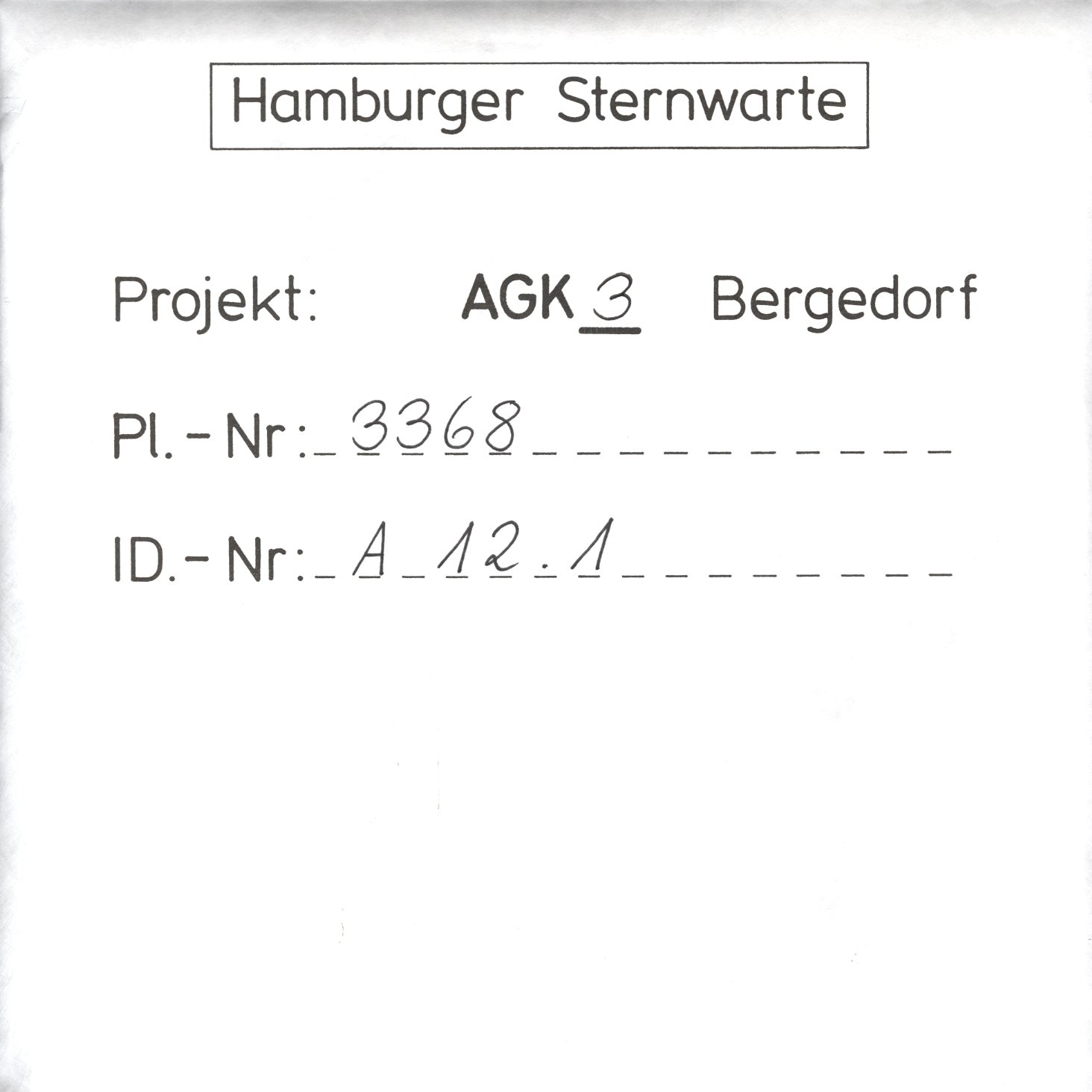 Plattenhuelle AG03368