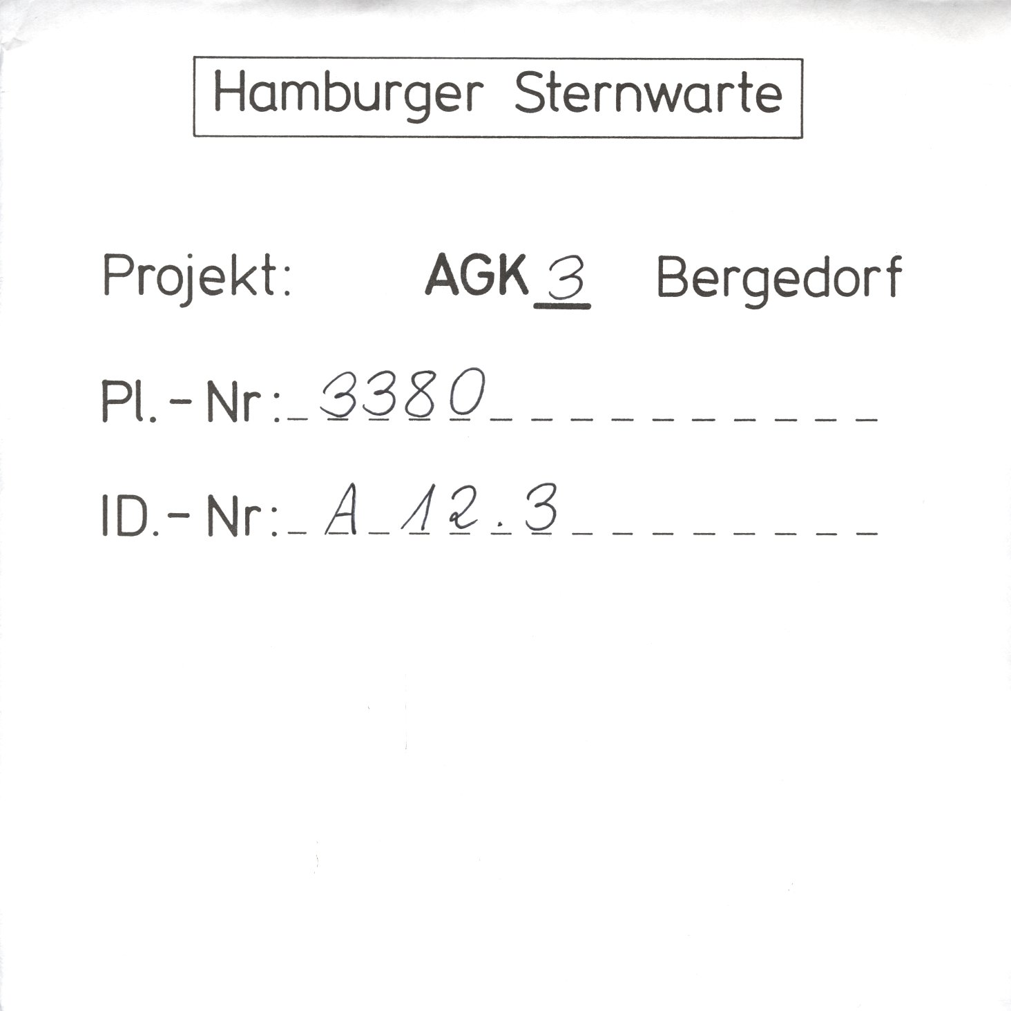 Plattenhuelle AG03380
