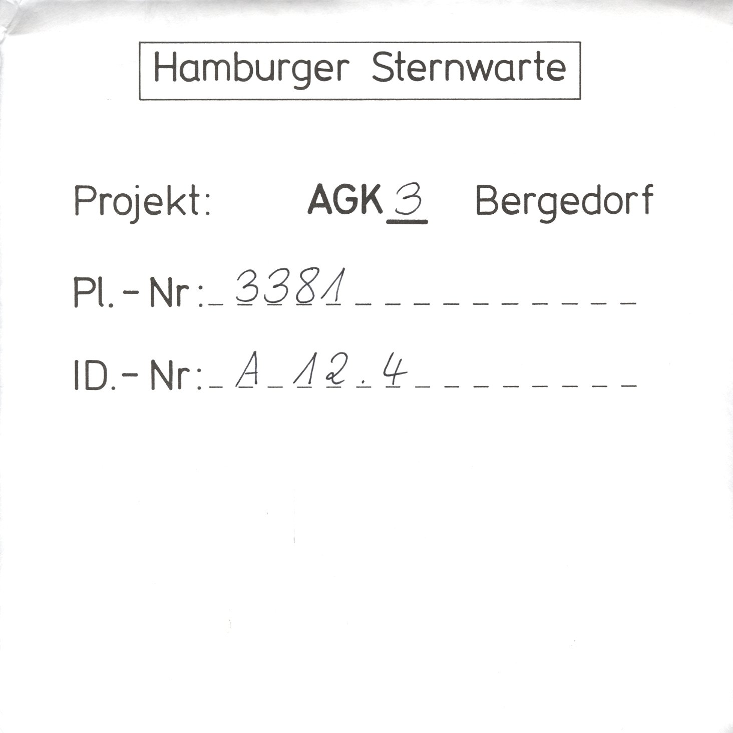 Plattenhuelle AG03381