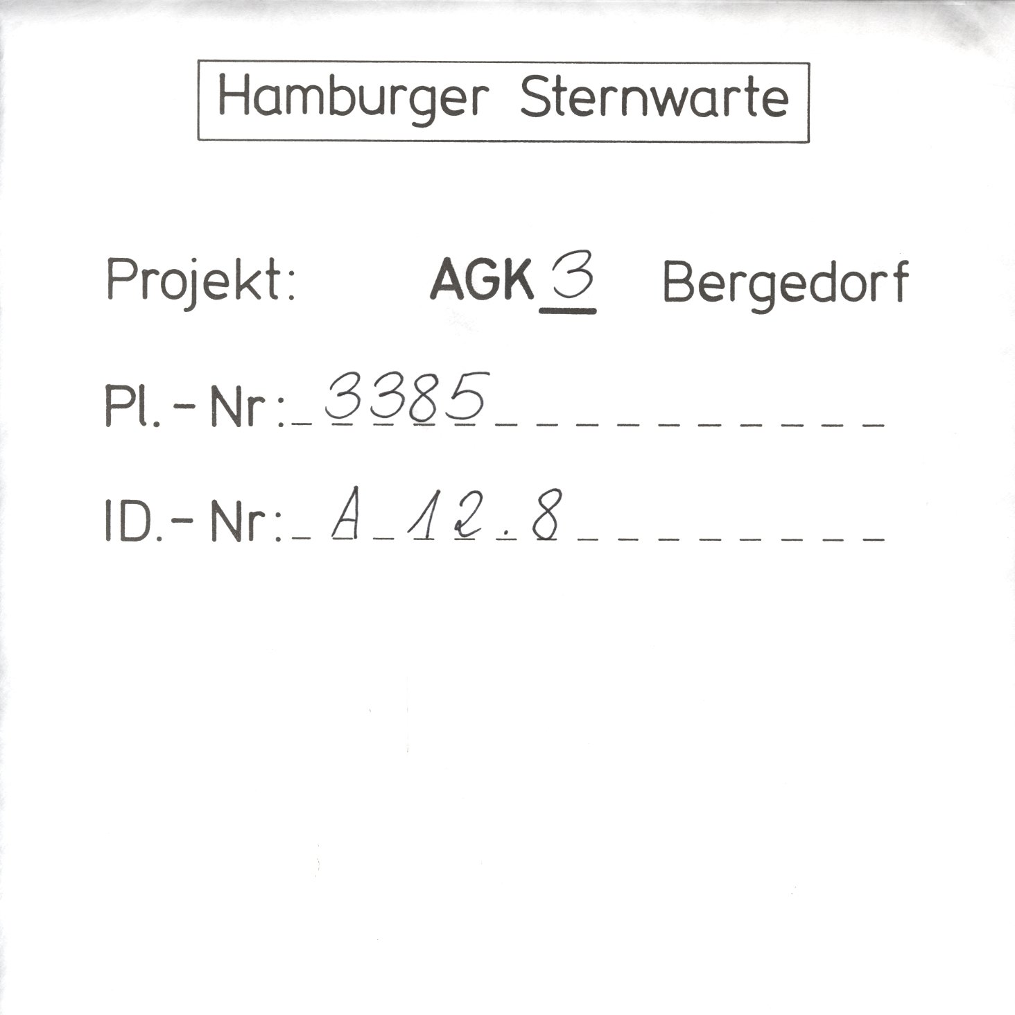 Plattenhuelle AG03385