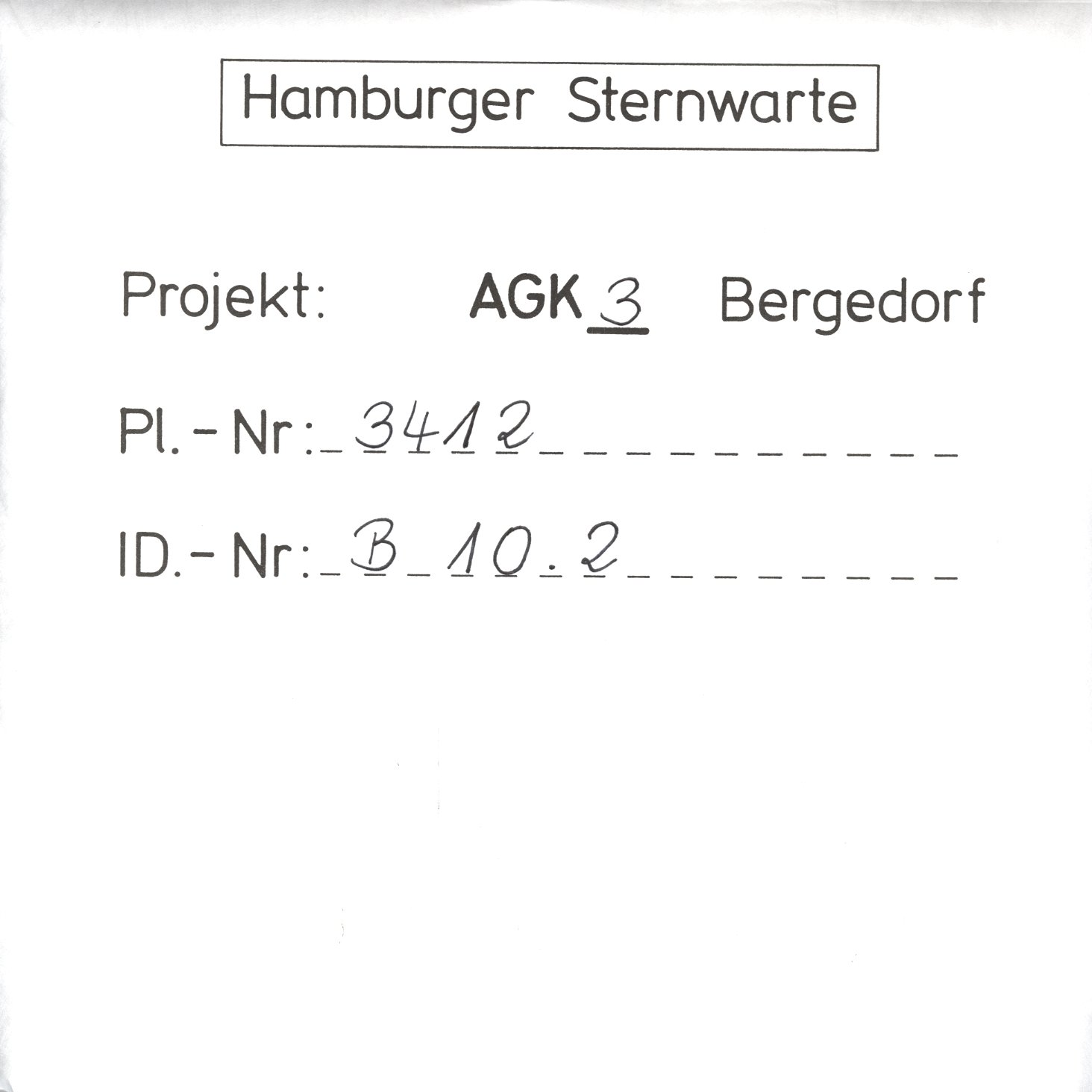 Plattenhuelle AG03412