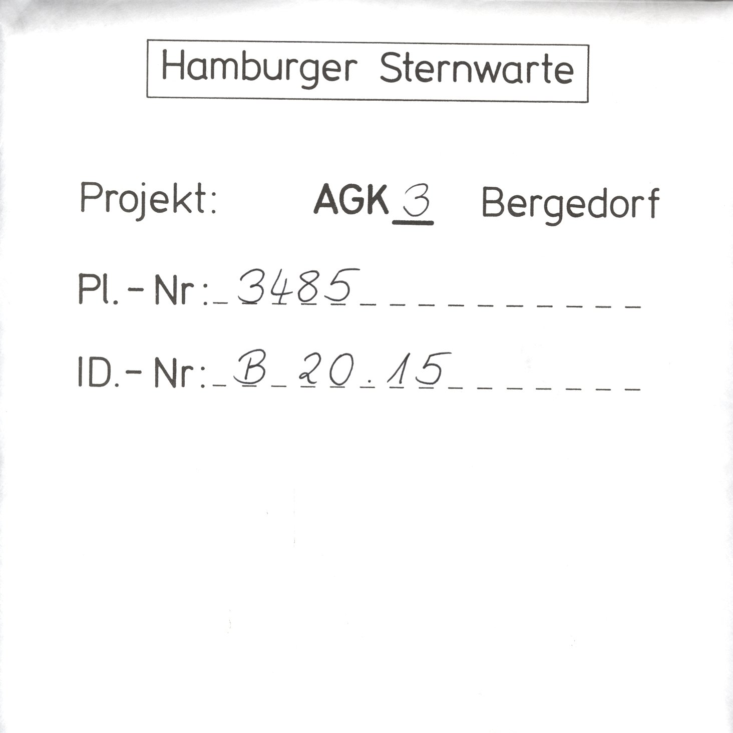Plattenhuelle AG03485