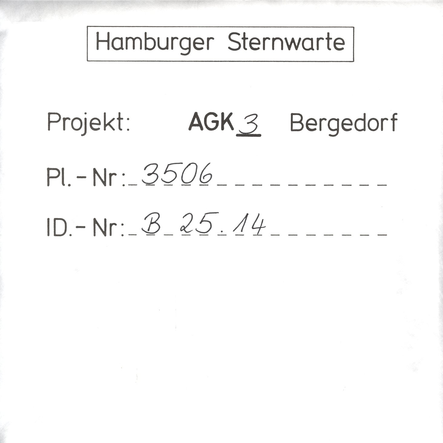 Plattenhuelle AG03506