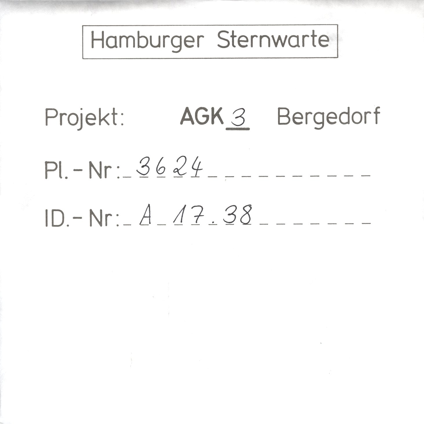 Plattenhuelle AG03624