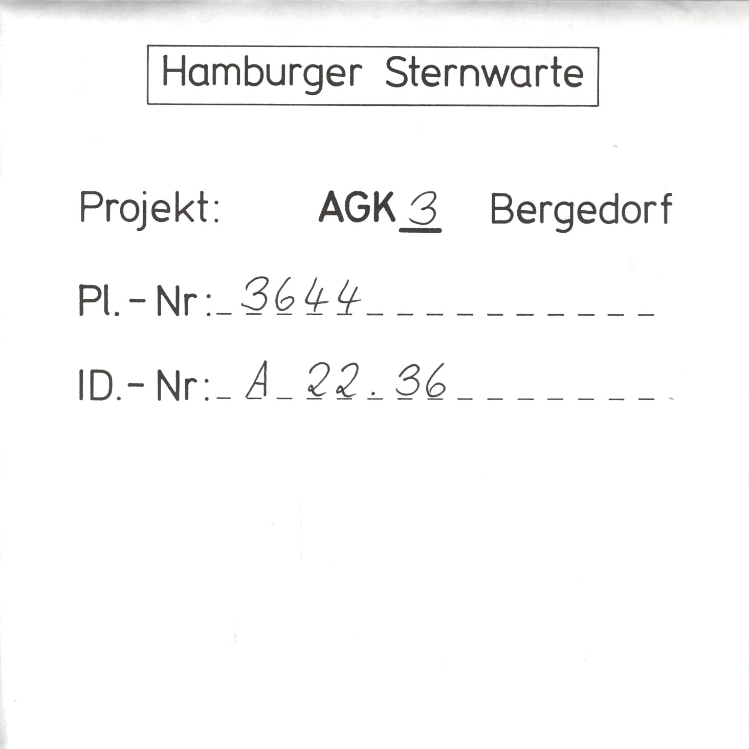 Plattenhuelle AG03644