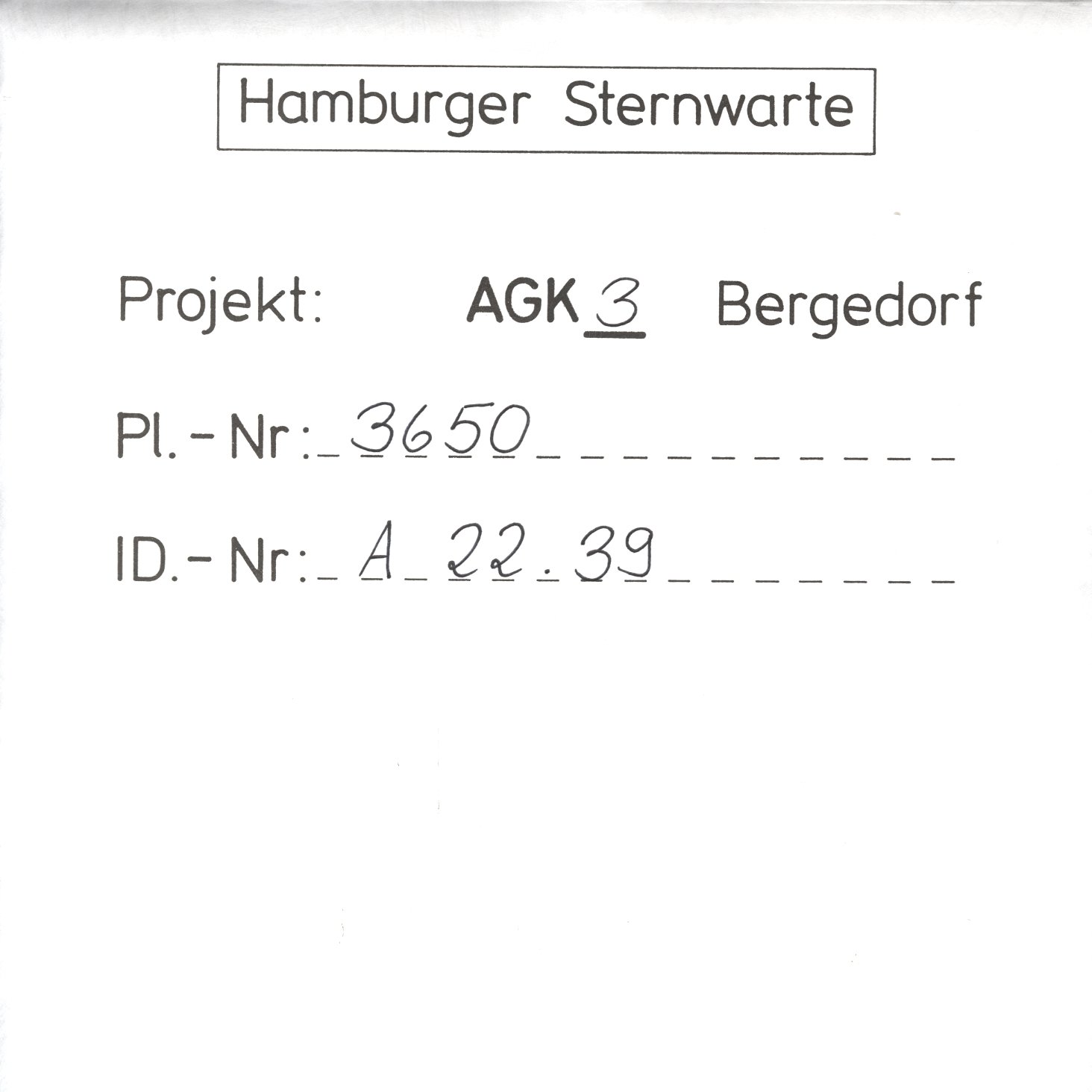 Plattenhuelle AG03650
