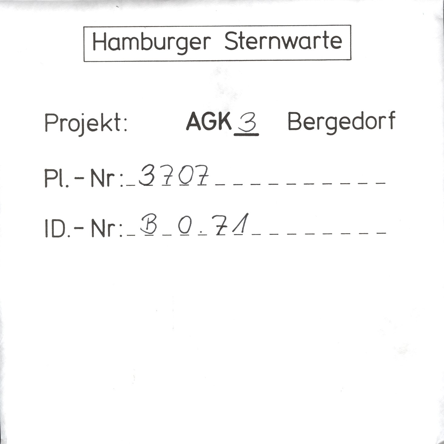 Plattenhuelle AG03707