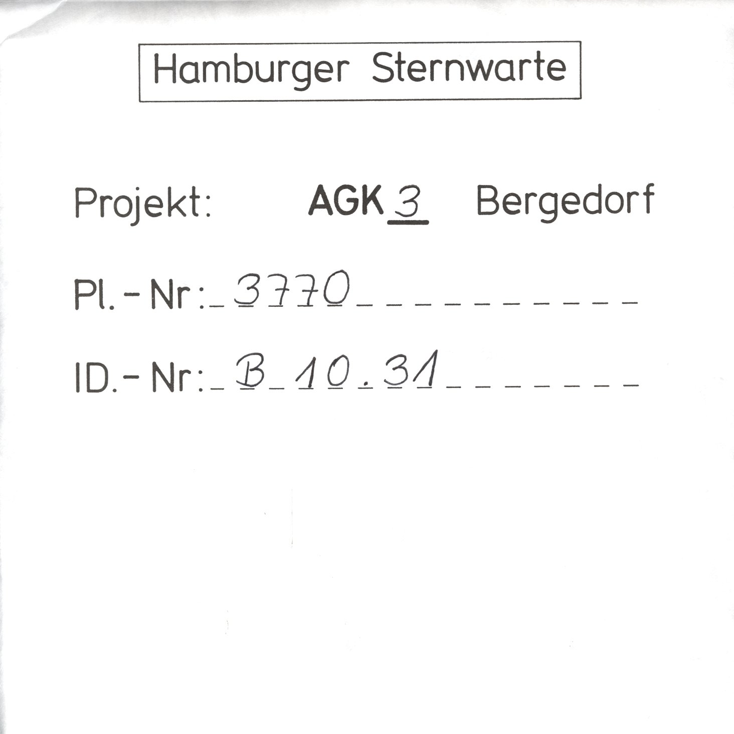 Plattenhuelle AG03770